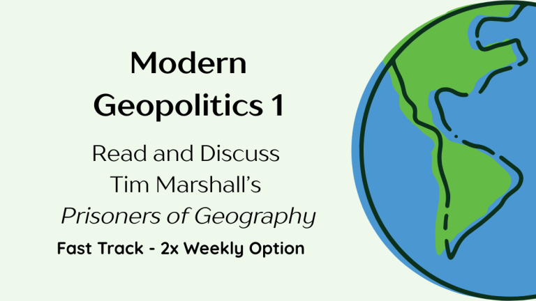 Hand drawn globe on the right on top of a light green background with the class title and note that this version meets 2 times a week